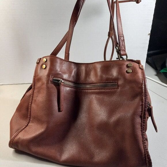 American Leather Company Brown Satchel Cottagecore Granny Chic Grandmacore - Picture 4 of 11